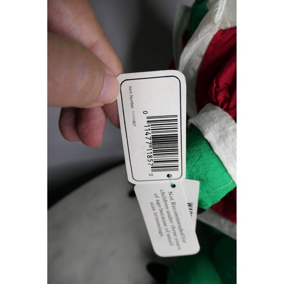 Vtg 1992 ParaCutes Santa Dino Nylon Parachute Rex Gator Plush Toy NWT 90s NWT LG - Picture 10 of 11